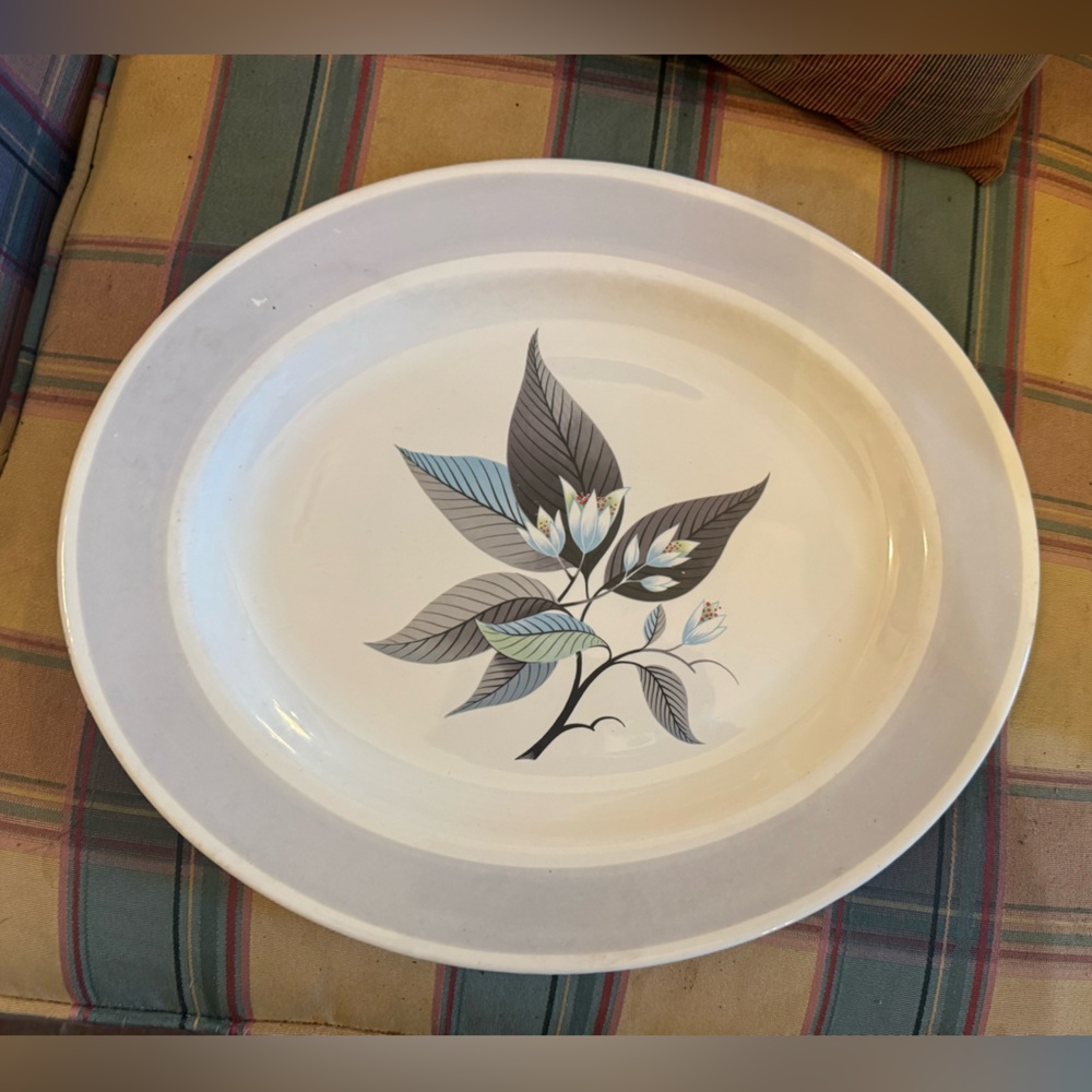 Vintage Charmhouse Homer Laughlin Lotus Hai Oval Platter